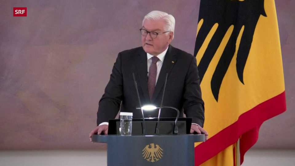 Bundespräsident Steinmeier: «Ich wünsche Ihnen jeden Erfolg und eine glückliche Hand, zum Wohle unseres Landes».