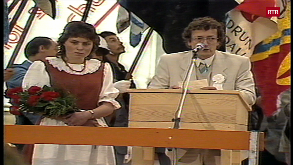 1988: Giusep Tschuor sco derschader a la festa da chant