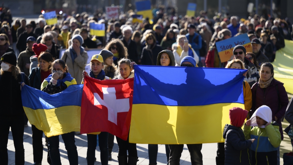 Verkauf von ukrainischen Flaggen hat sich verhundertfacht