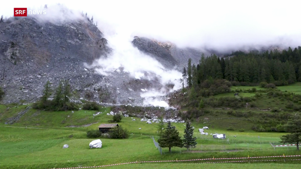 Archiv: Die Wissenschaft überwacht den rutschenden Berg über Brienz