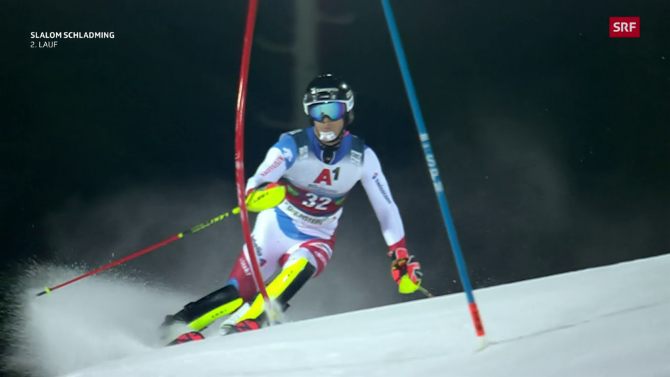Simonet vegn 21avel en il slalom da Schladming