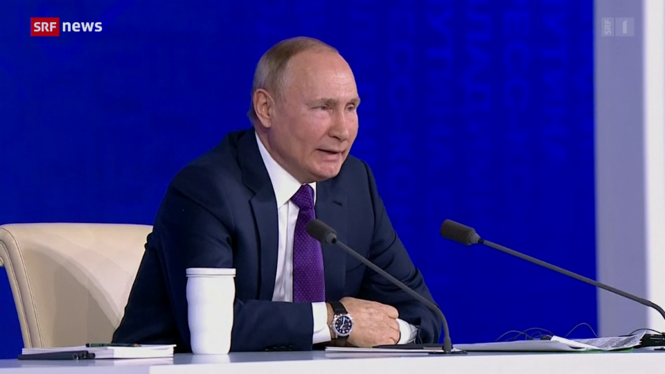 Jahrespressekonferenz: Putin verlangt Sicherheitsgarantien
