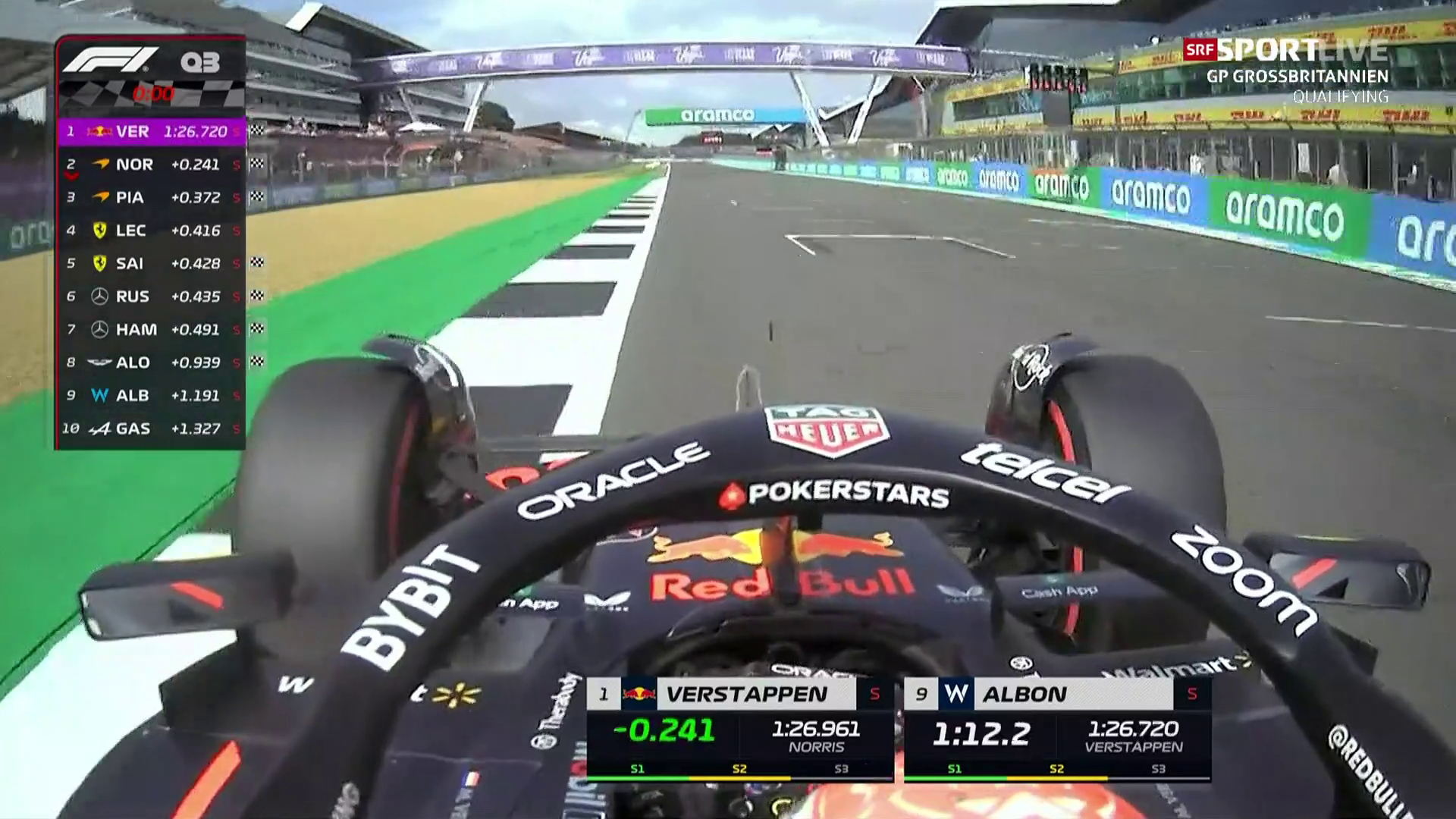Qualifying GP Silverstone - McLaren macht es spannend, doch Verstappen fährt auf die Pole - Sport