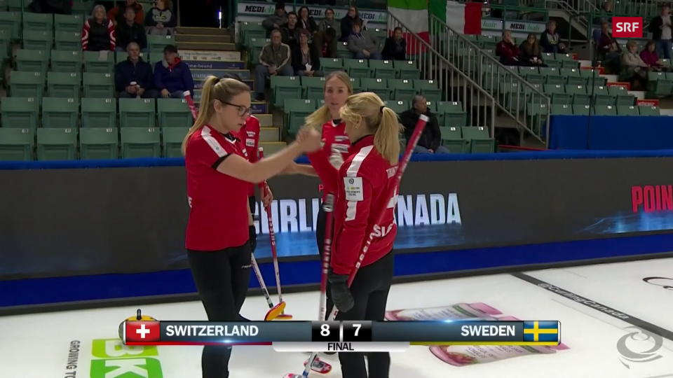 Die Schweizer Curlerinnen schlagen auch Schweden