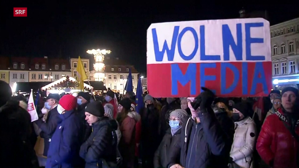 Aus dem Archiv: Proteste gegen Rundfunkgesetz in Polen