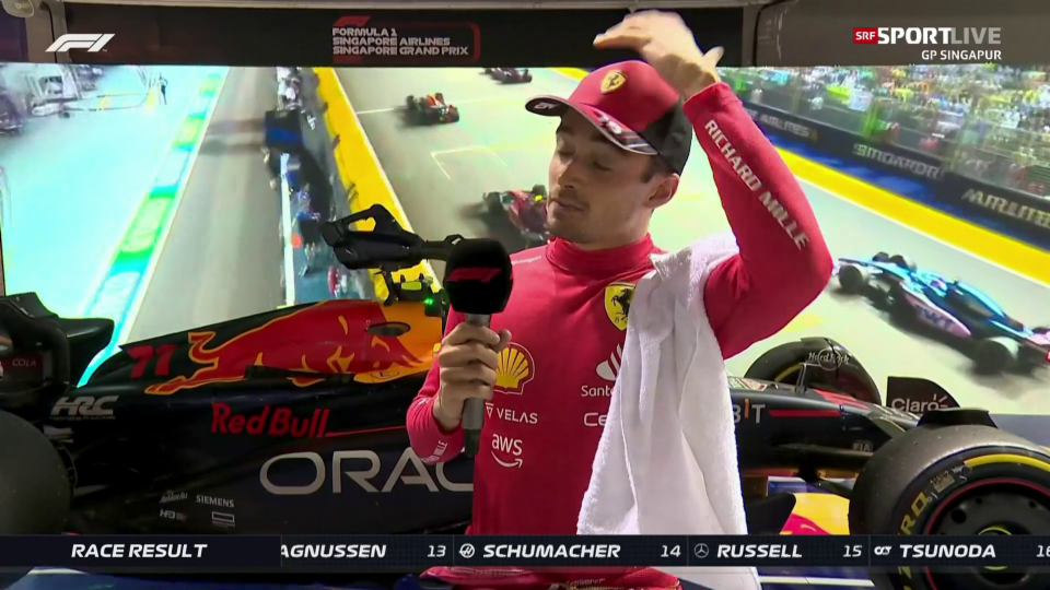 Leclerc: «Ich habe die ganze Zeit Druck gemacht» (engl.)