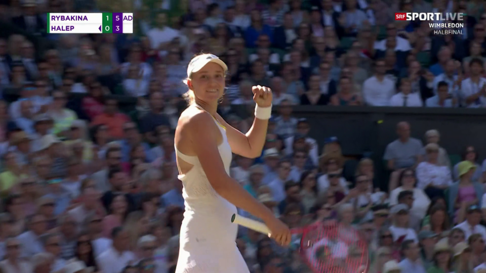 Rybakina mit sensationellem Return in den Wimbledon-Final