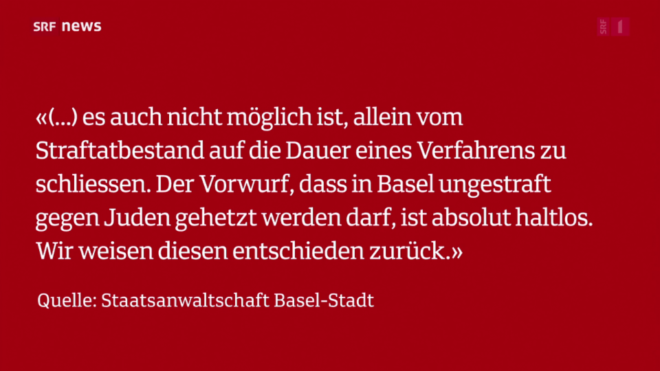 Kritik an Basler Staatsanwaltschaft