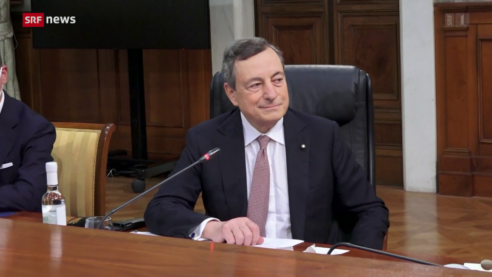 Italiens Regierungschef Mario Draghi kündigt Rücktritt an