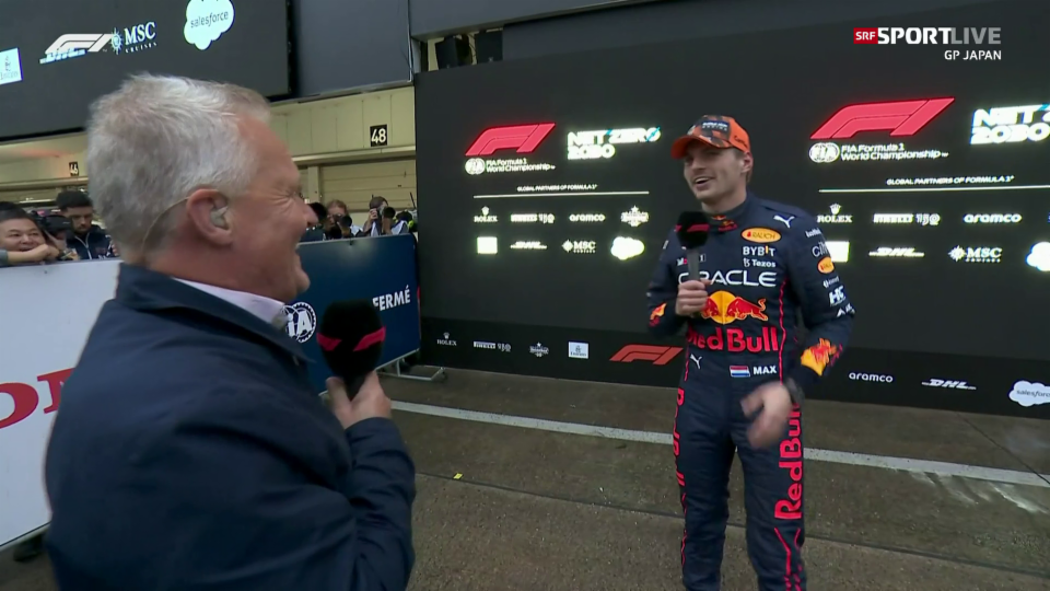 Verstappen auda durant l'intervista ch'el è campiun mundial