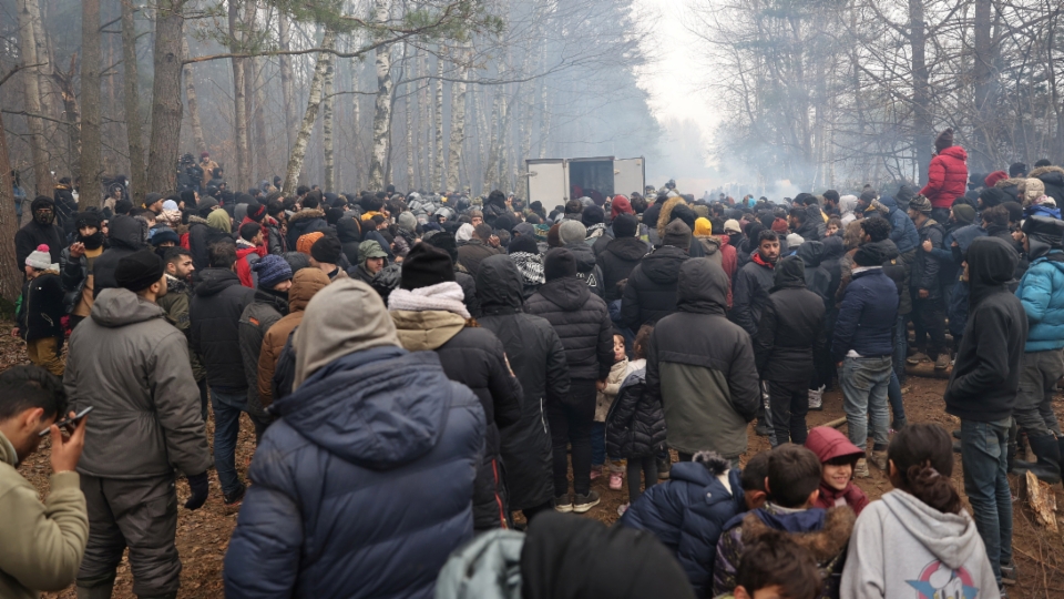 In Belarus warten Tausende Flüchtlinge, um in den Westen zu gelangen
