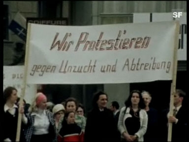 Archiv-Video: Demonstrationen von 1977 gegen die Fristenregelung
