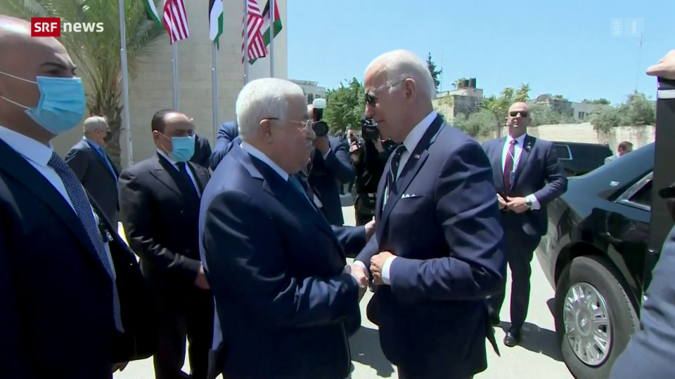 US-Präsident Biden zu Besuch bei Palästinenserpräsident Abbas