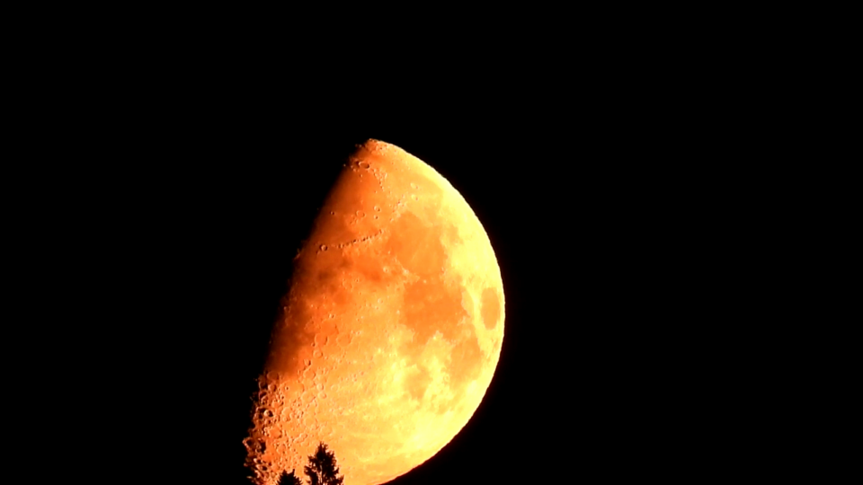 Monduntergang in Küsnacht/ZH, 10. Mai, Monika Baumüller