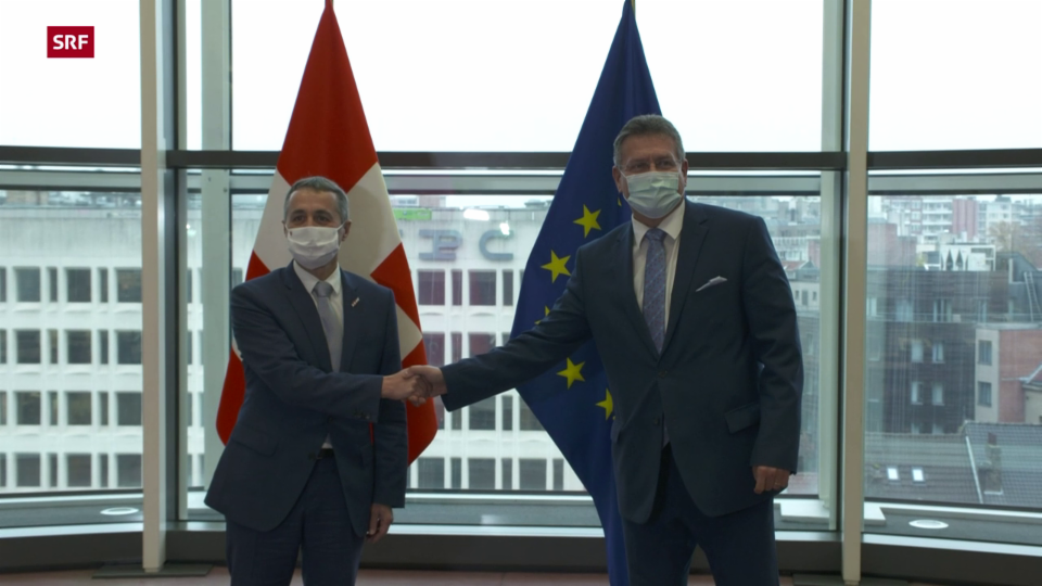 Ignazio Cassis e Maros Sefcovic èn s'inscuntrads a Brüssel