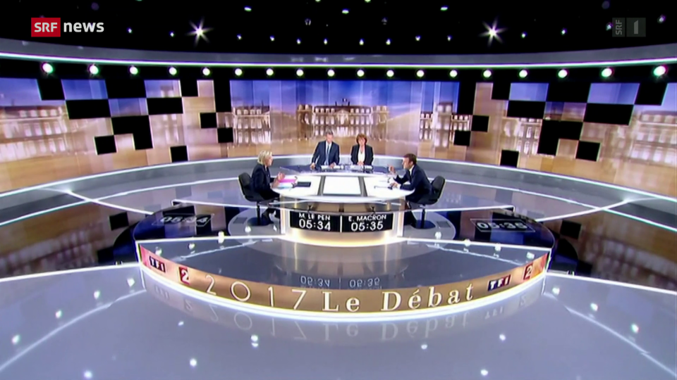 Le Pen versus Macron: Fernsehdebatten können Wählergunst beeinflussen