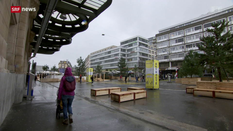 Archiv: Bauarbeiten am Bahnhof Lausanne gestoppt