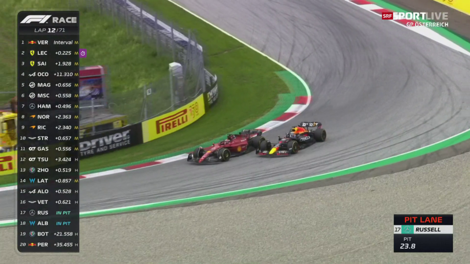 Leclerc surpassa Verstappen cun manever schuber