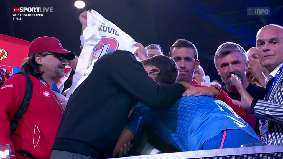 Bei Djokovic fliessen die Tränen in Strömen