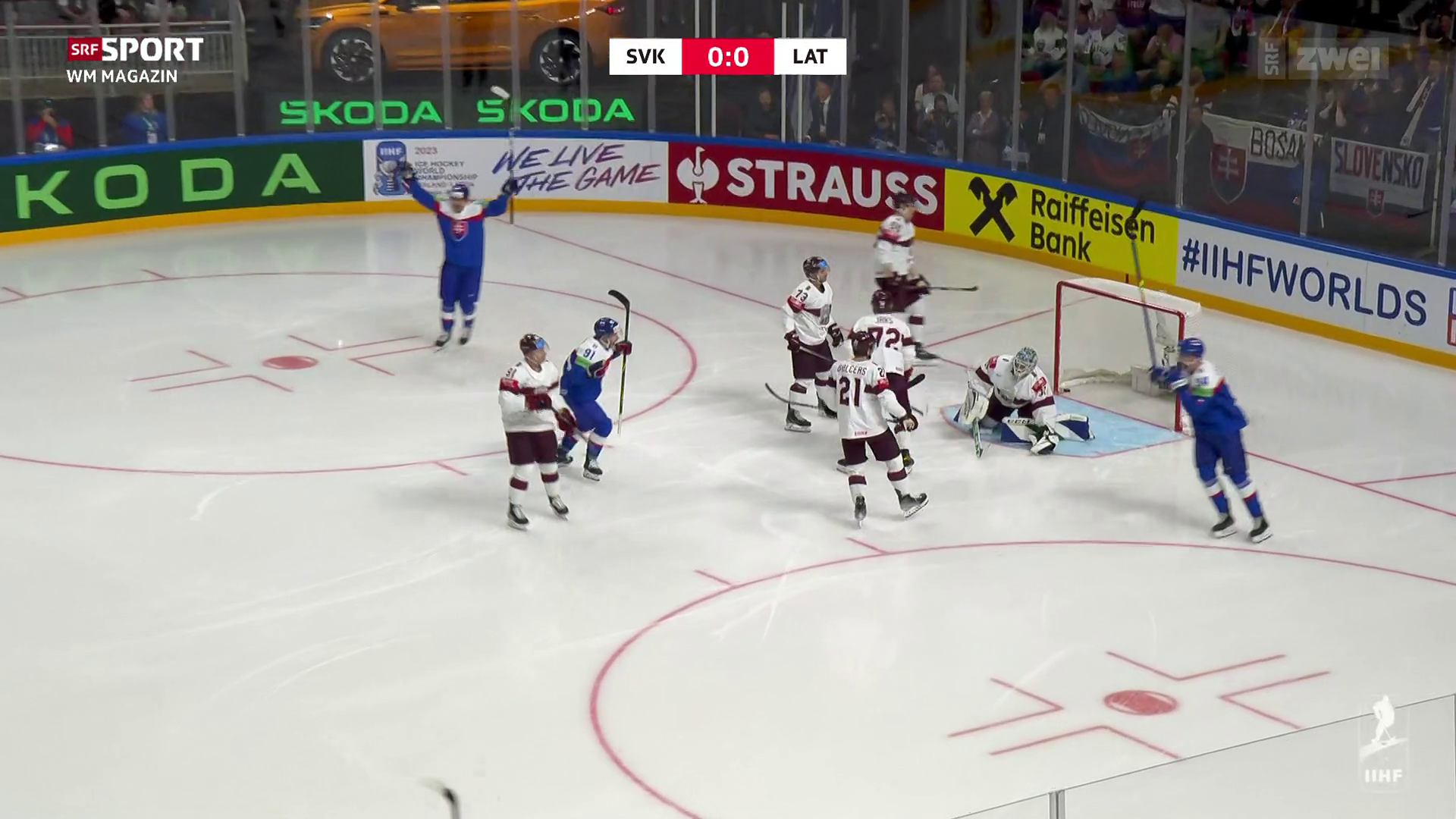 Eishockey-WM Highlights - Gastgeber Lettland auch im 2