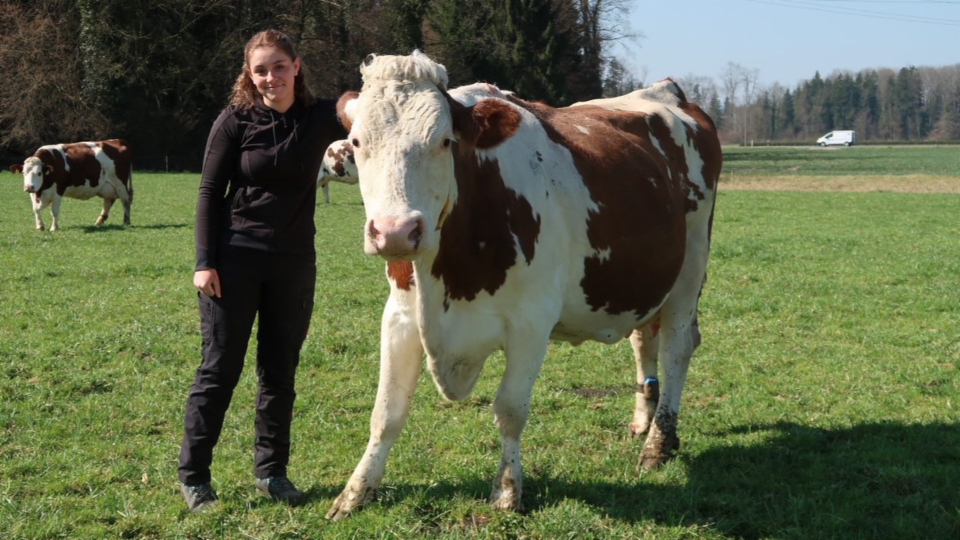 Lea Birrer, angehende Landwirtin: «Ich mag Kühe und fahre gerne Traktoren»