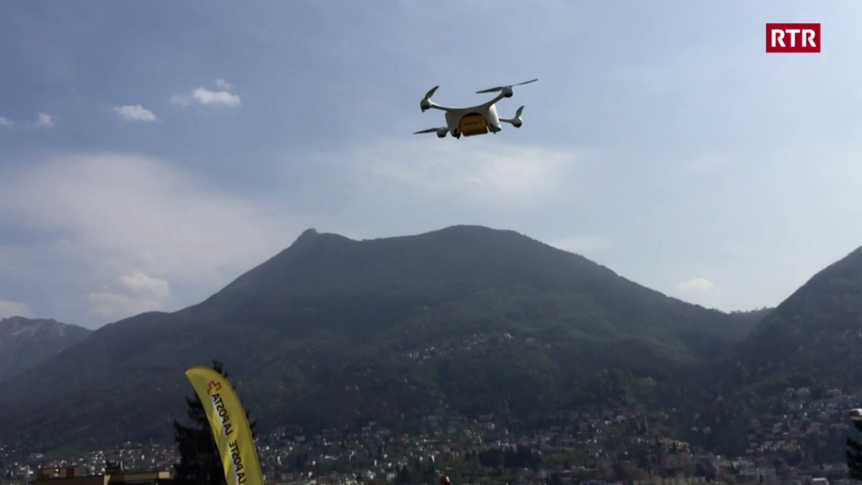 Emprimas dronas da la Posta sgolan a Lugano
