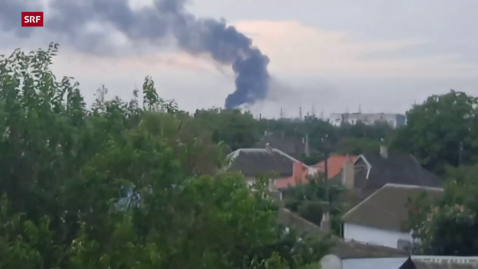 Explosionen in Munitionsdepot auf Krim deutlich hör- und sehbar