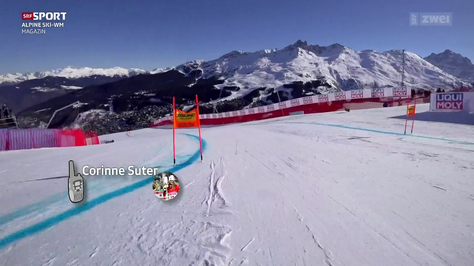 Alpine Ski WM Magazin - Live-Tipps der Athletinnen Weirathers spezielle Kamerafahrt