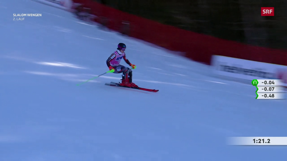 Braathens Sieglauf im Wengen-Slalom