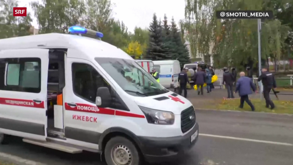 Angriff auf russische Schule: Einsatzkräfte gelangen an Tatort