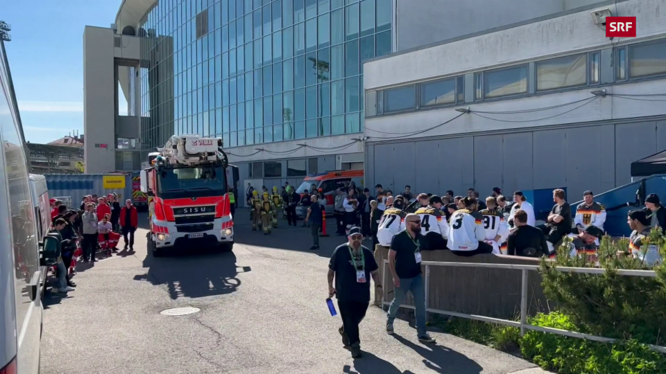 Nach Kleinbrand: Evakuation in Helsinkis WM-Eishalle