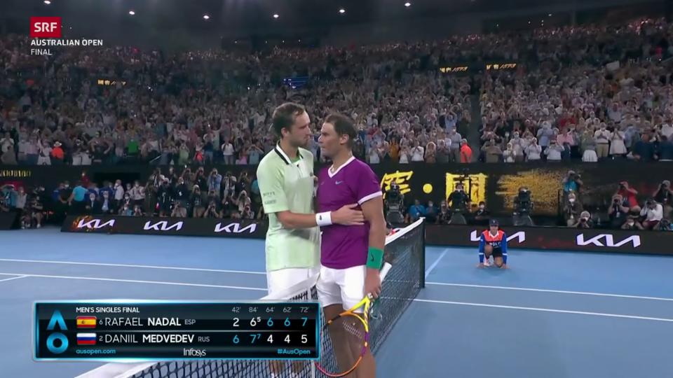 Die Live-Highlights bei Nadal - Medwedew