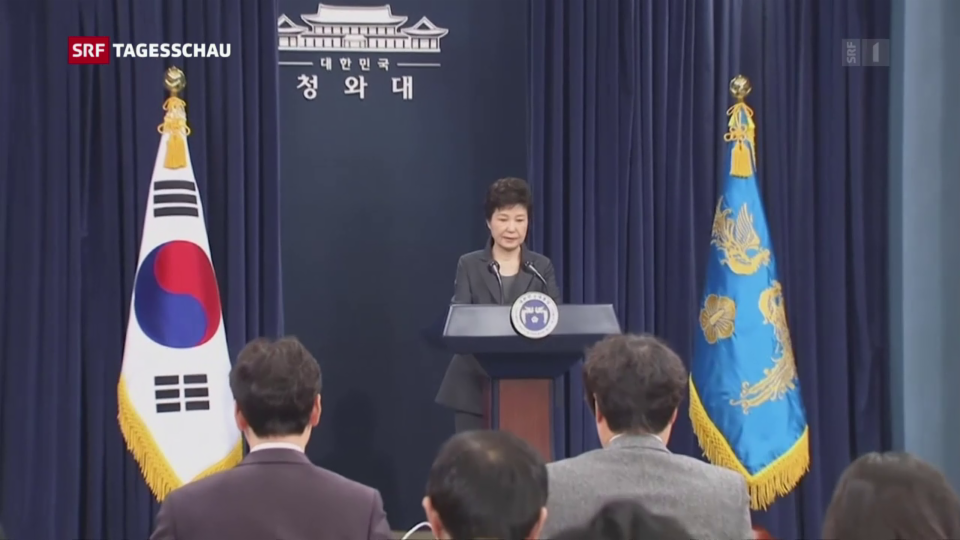 Aus dem Archiv: Südkoreanische Präsidentin des Amtes enthoben