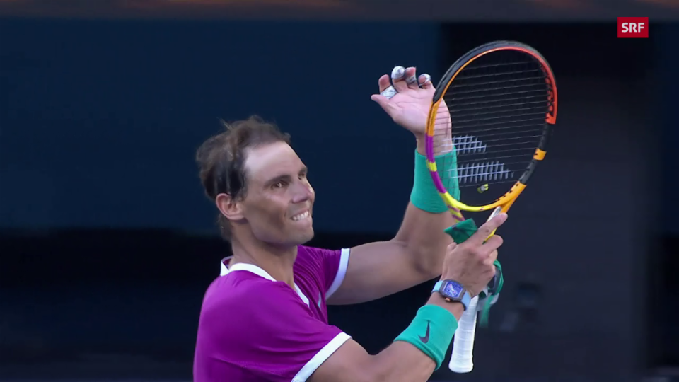 Mit diesem Punkt holte sich Nadal den Viertelfinal-Sieg