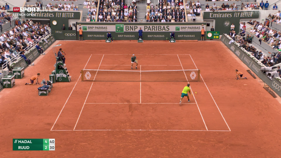 Ruud kontert Stoppball – aber Nadal kann improvisieren