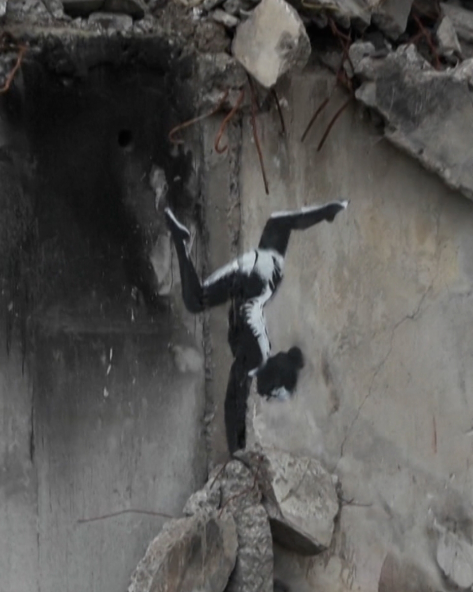 Künstler Banksy in der Ukraine